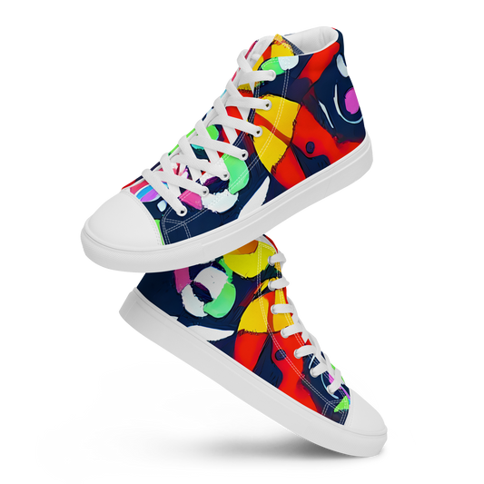 Women's High Top Canvas Shoes - Chagall's Dream