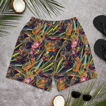 Men's Athletic Shorts - Psychedelic Deep Space