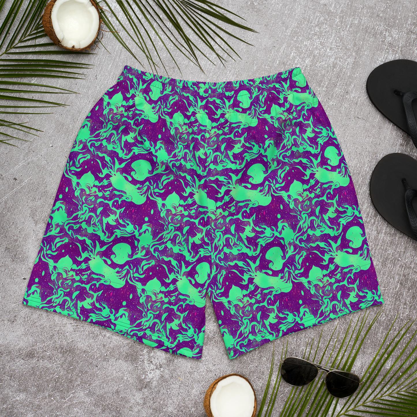 Men's Athletic Shorts - Alien Ripples