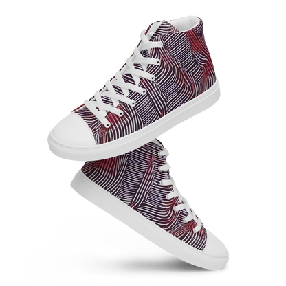 Women's High Top Canvas Shoes - Nebula Waves