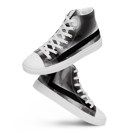 Women's High Top Canvas Shoes - Arbus Whorls