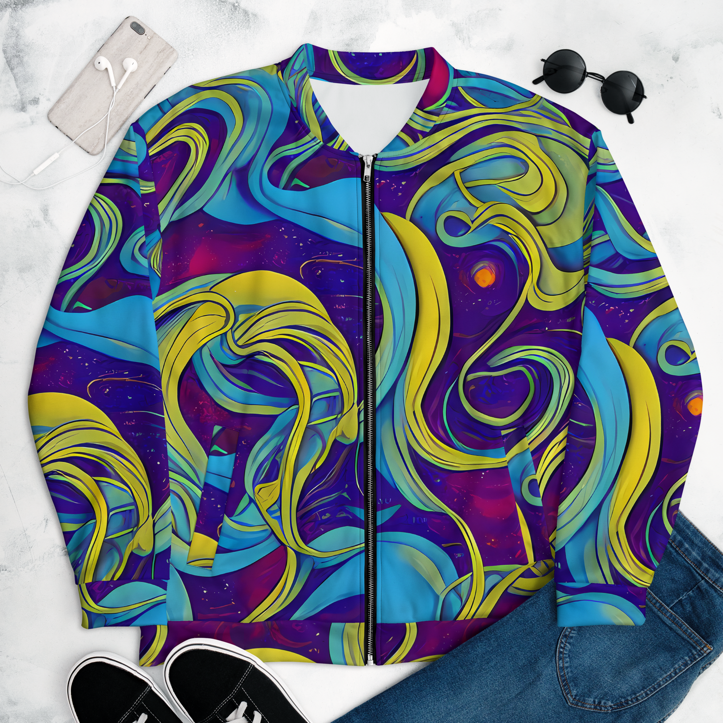 Bomber Jacket - Stellar Swirls