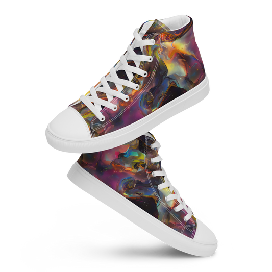 Women's High Top Canvas Shoes - Cosmic Fusion