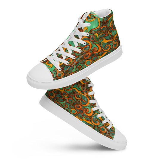 Women's High Top Canvas Shoes - Nebula Nodes