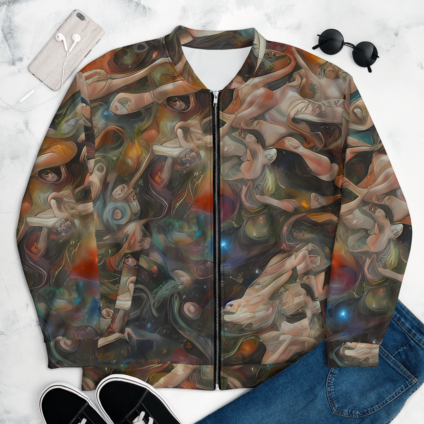 Bomber Jacket - Copper Swirl