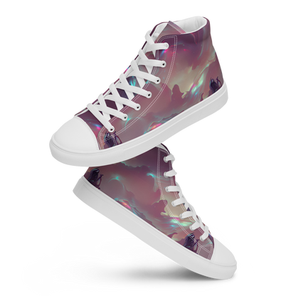 Men's High Top Canvas Shoes - Astral Illusions