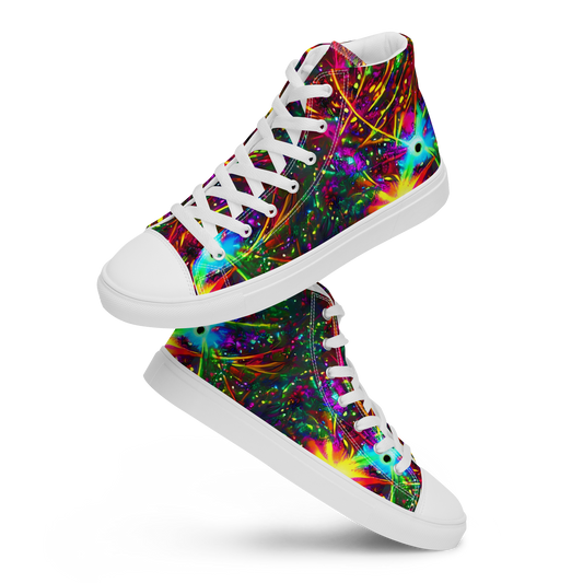 Women's High Top Canvas Shoes - Stellar Burst