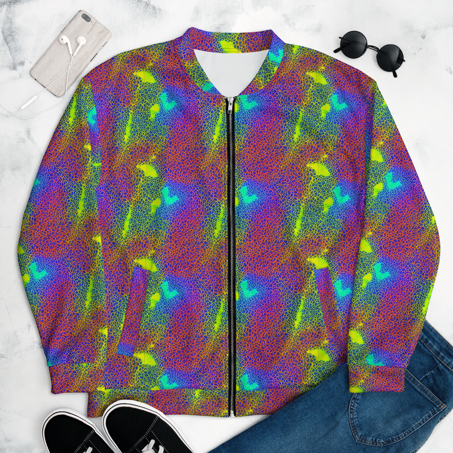 Bomber Jacket - Prismatic Web