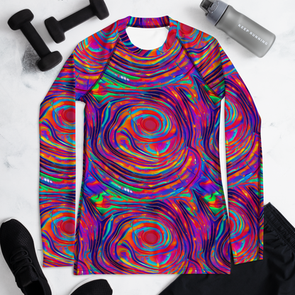 Women's Rash Guard - Quantum Spiral