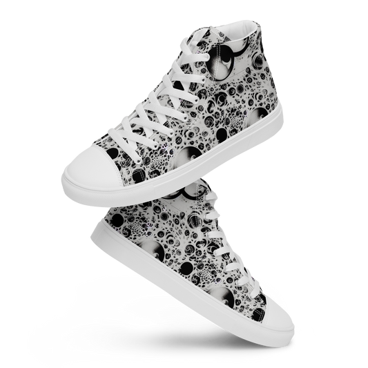 Women's High Top Canvas Shoes - Crater Swirl