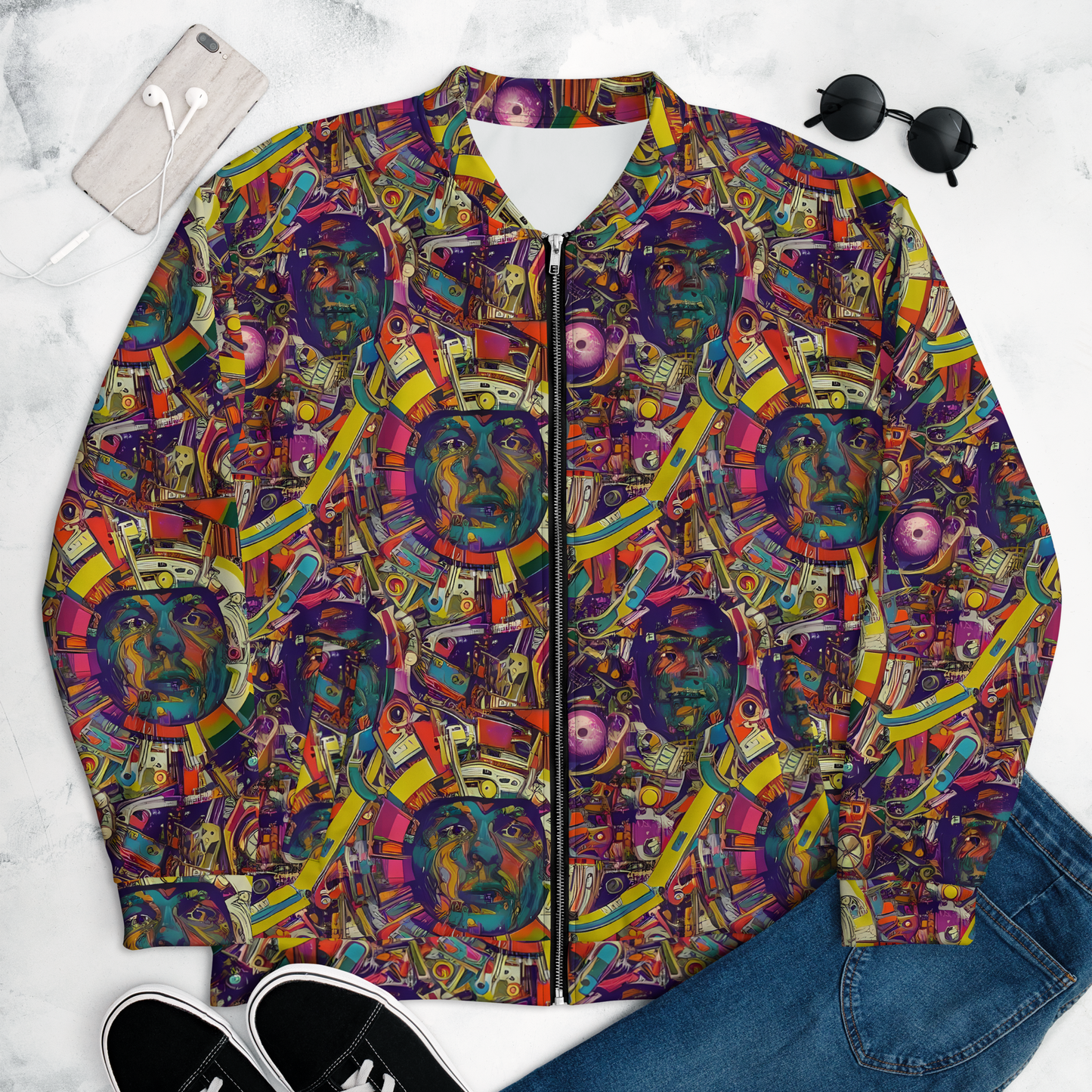 Bomber Jacket - Cosmic Collage