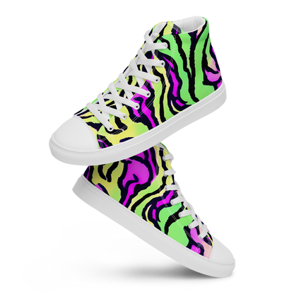 Women's High Top Canvas Shoes - Mintchine Maze