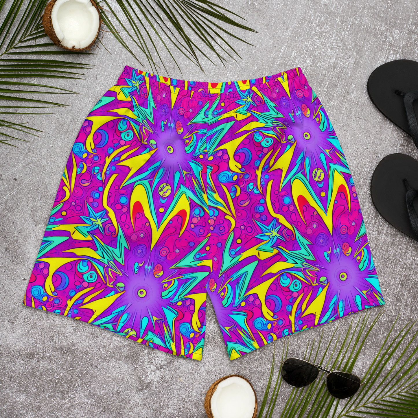 Men's Athletic Shorts - Nebula Radiance