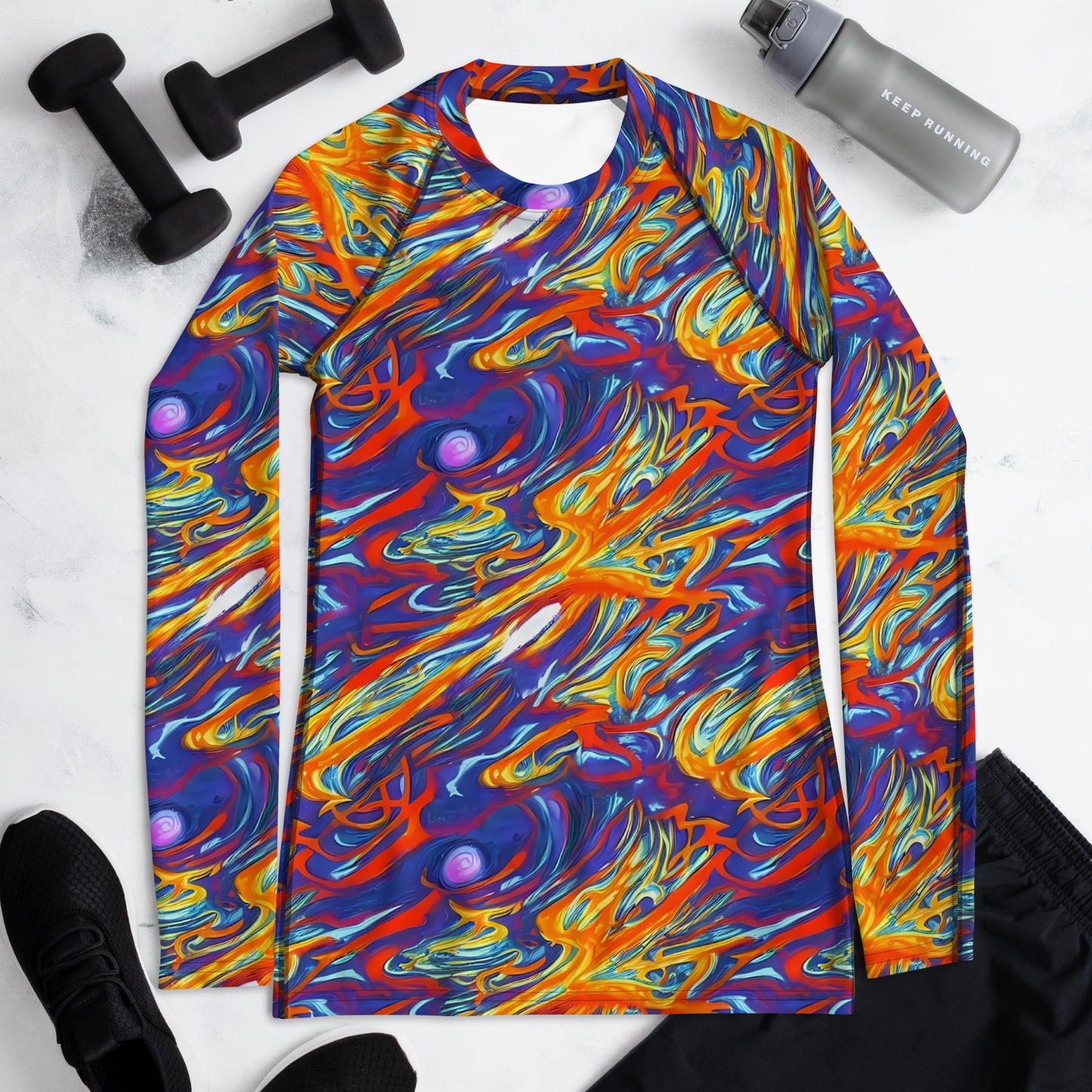 Women's Rash Guard - Galactic Ember