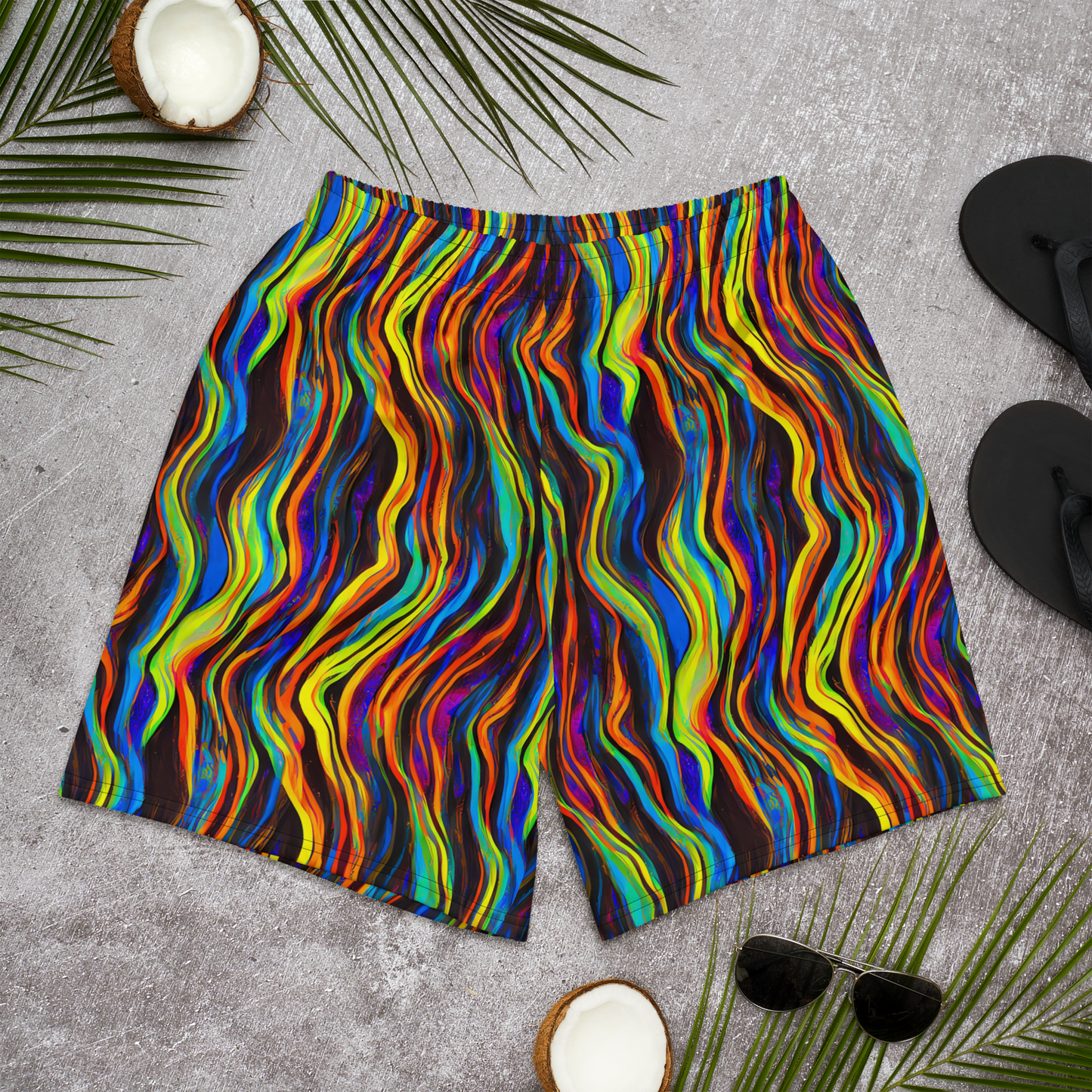 Men's Athletic Shorts - Celestial Waves