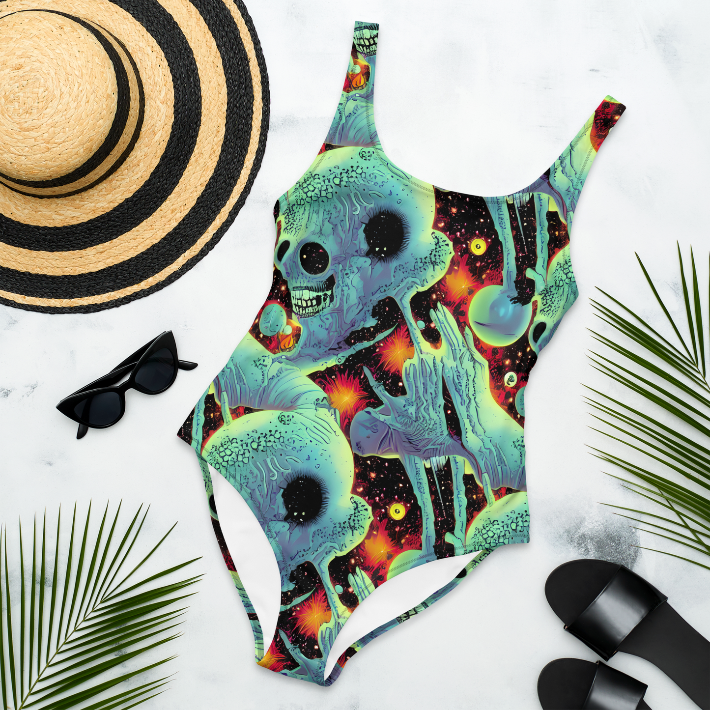 One-Piece Swimsuit - Galactic Grotesque