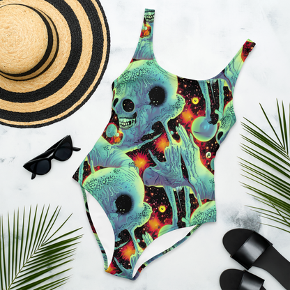 One-Piece Swimsuit - Galactic Grotesque