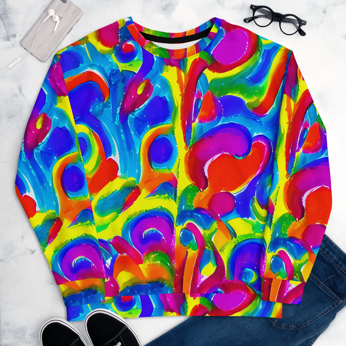 Sweatshirt - Psychedelic Splash