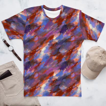 Men's Crew Neck T-Shirt - Celestial Brushstroke