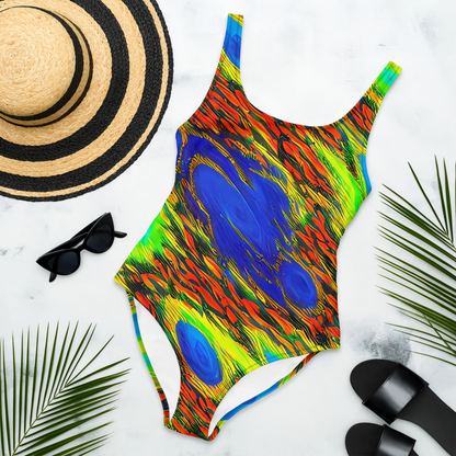 One-Piece Swimsuit - Hodgkin's Blaze