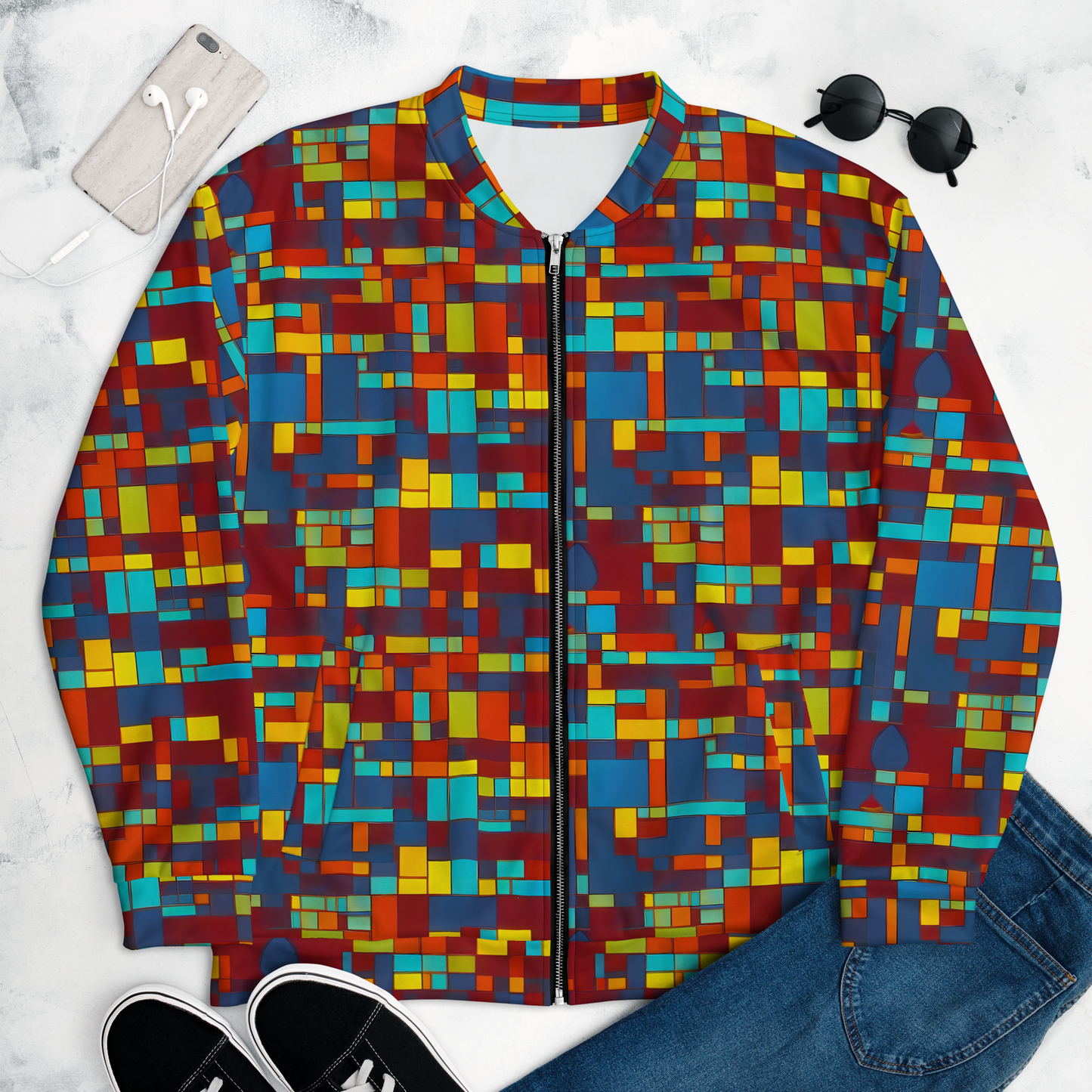 Bomber Jacket - Astral Grid