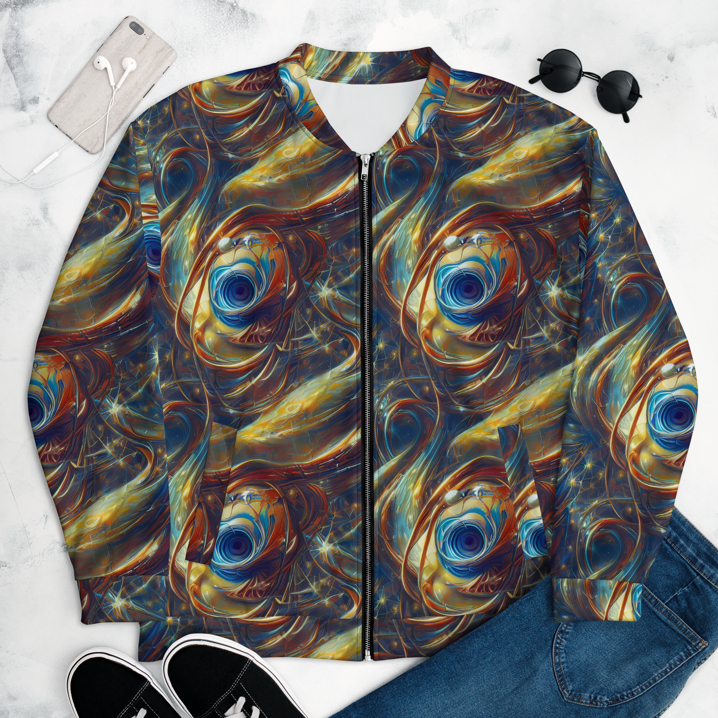 Bomber Jacket - Celestial Vortex