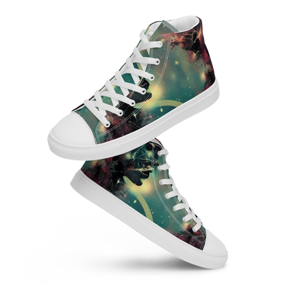 Women's High Top Canvas Shoes - Galactic Serpent