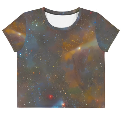 Women's Crop Tee - Gilded Galaxies