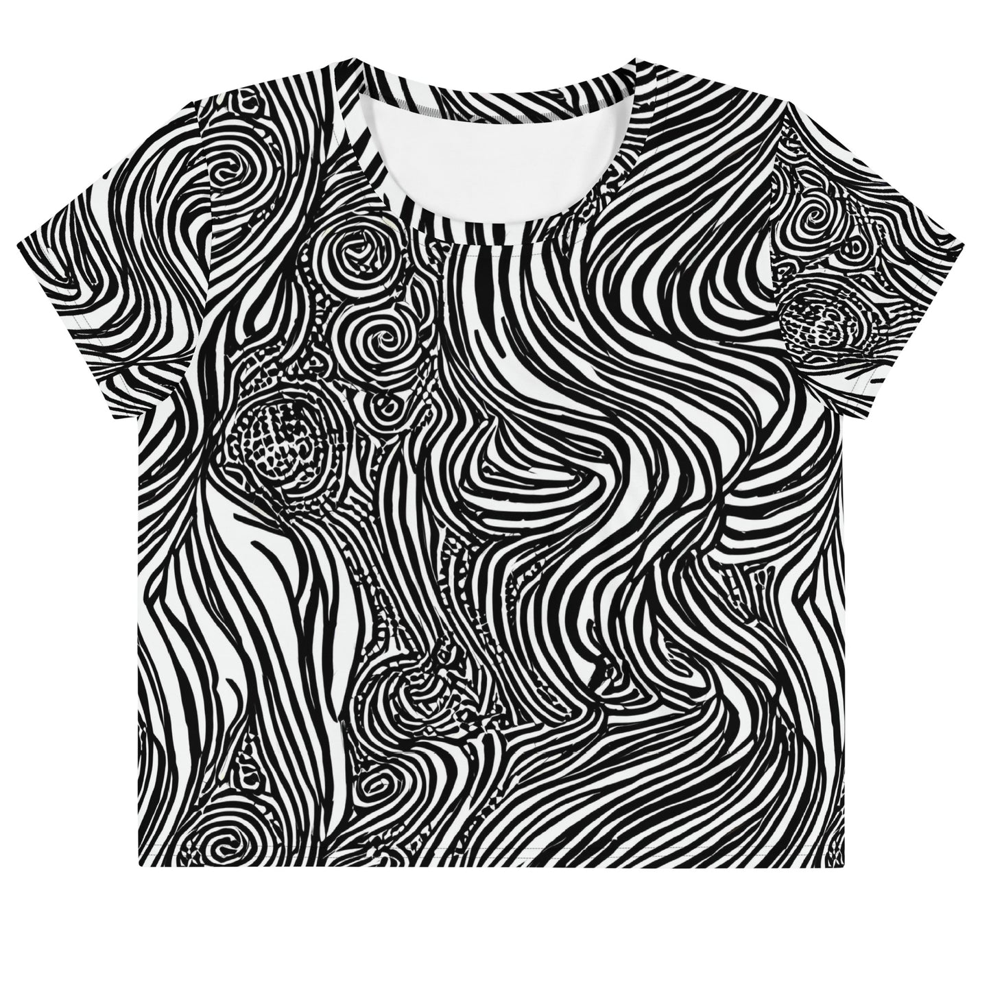 Women's Crop Tee - Tidal Tangle