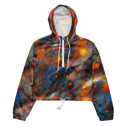 Women's Cropped Windbreaker - Ethereal Eclat