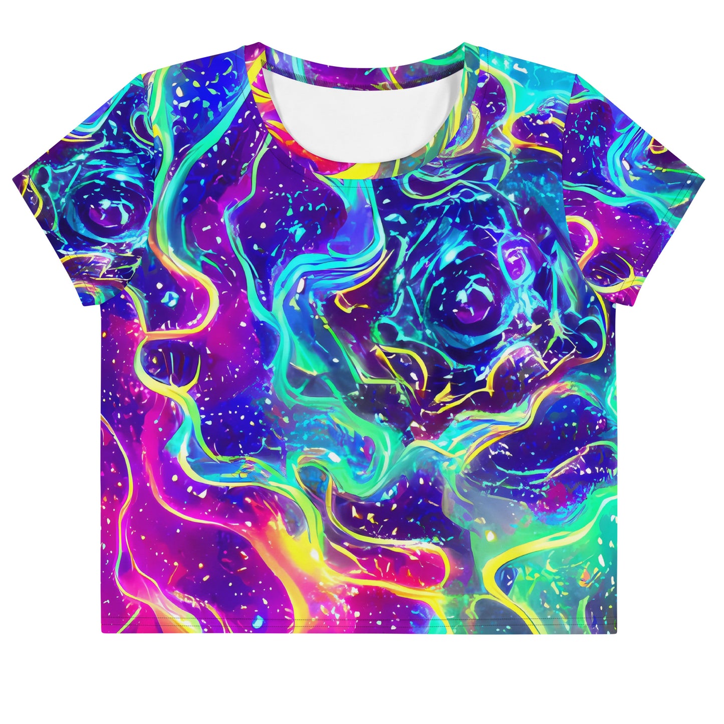 Women's Crop Tee - Liquid Light Show