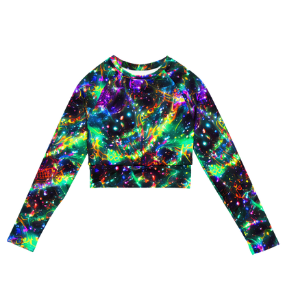 Long Sleeve Crop Top - Blythe Nebula