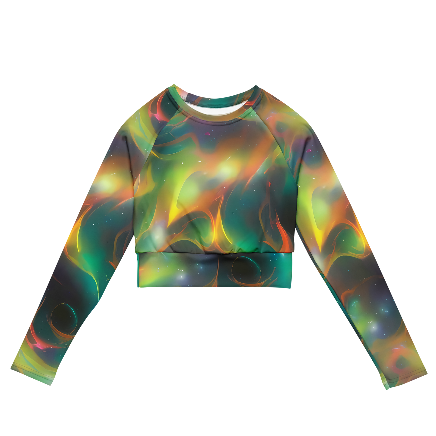 Long Sleeve Crop Top - Cheng Wallis Whirl