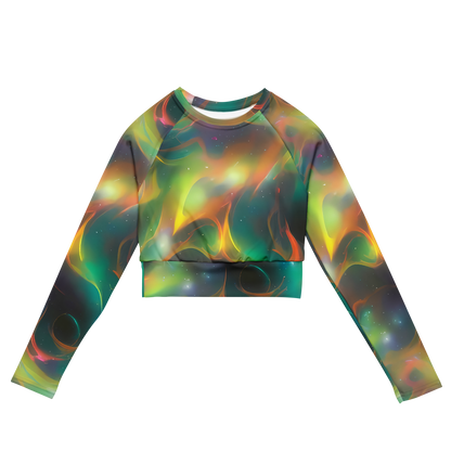 Long Sleeve Crop Top - Cheng Wallis Whirl