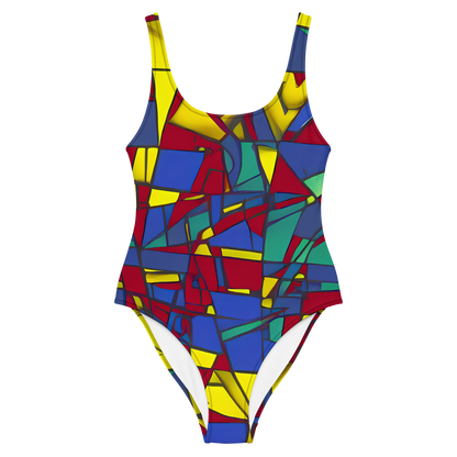 One-Piece Swimsuit - Vibrant Vexation