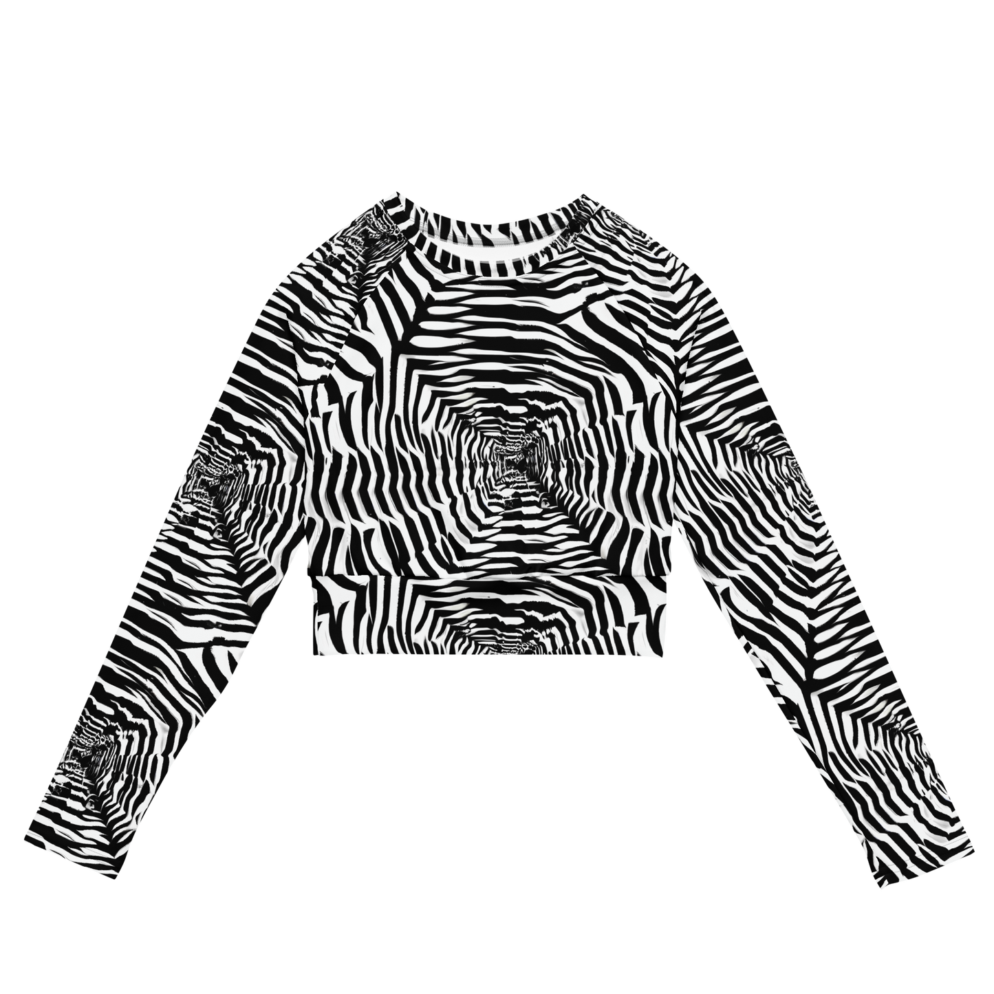 Long Sleeve Crop Top - Shadowed Illusions