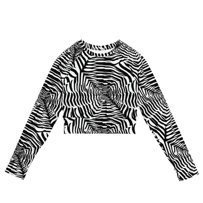 Long Sleeve Crop Top - Shadowed Illusions