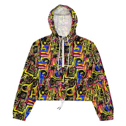 Women's Cropped Windbreaker - Beyond the Canvas