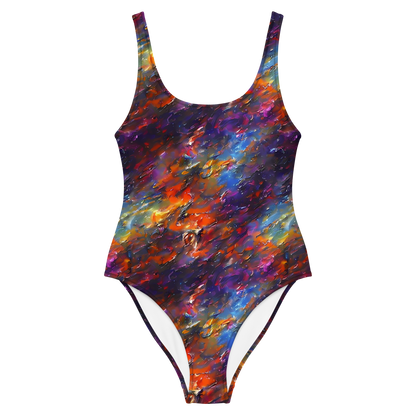 One-Piece Swimsuit - Auroral Ripples