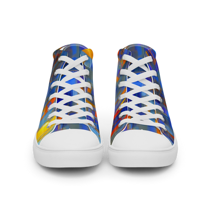 Women's High Top Canvas Shoes - Neoplastique Flow