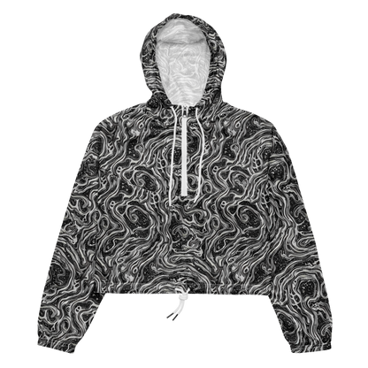 Women's Cropped Windbreaker - Whirlpool Echo