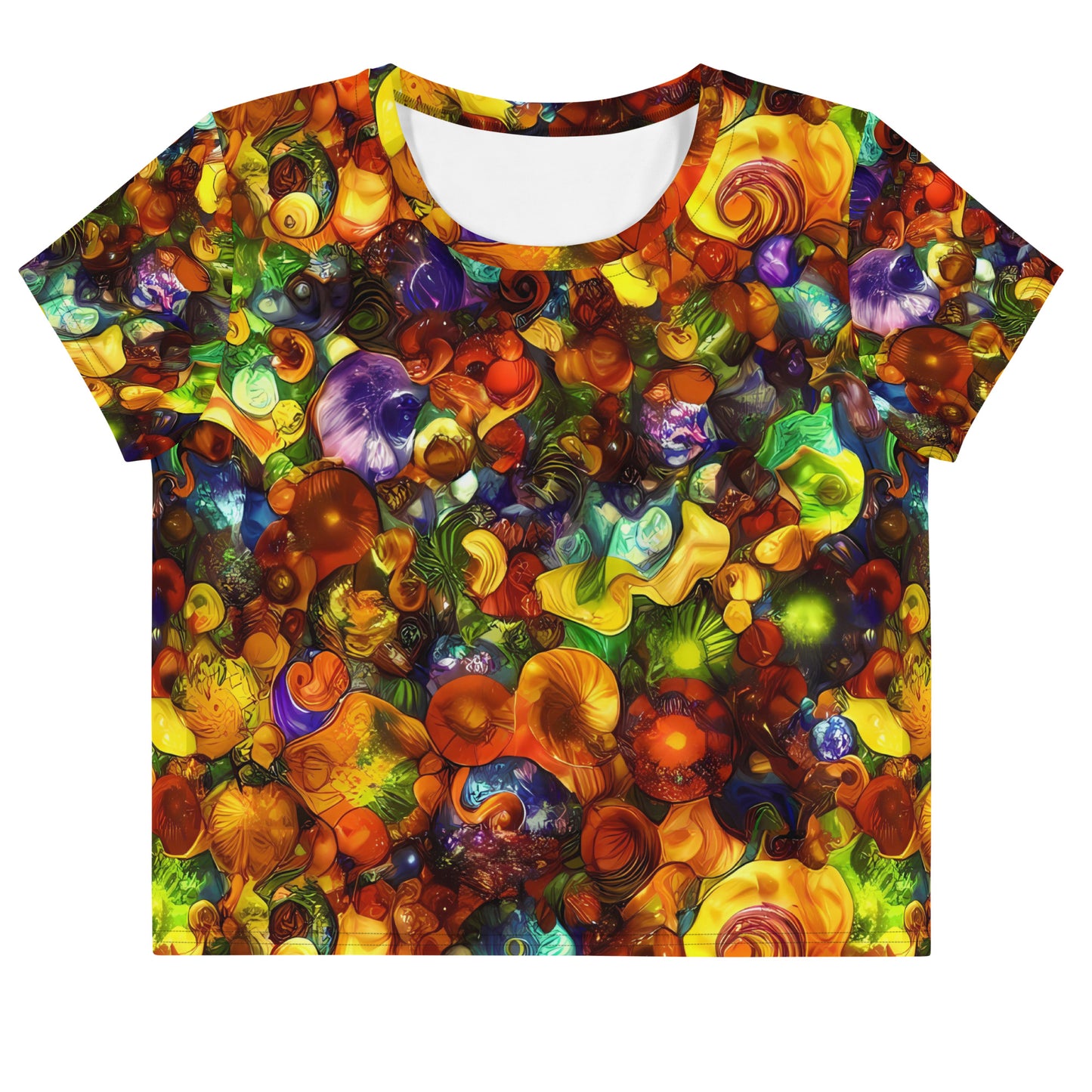 Women's Crop Tee - Spirals of Splendor