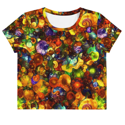 Women's Crop Tee - Spirals of Splendor