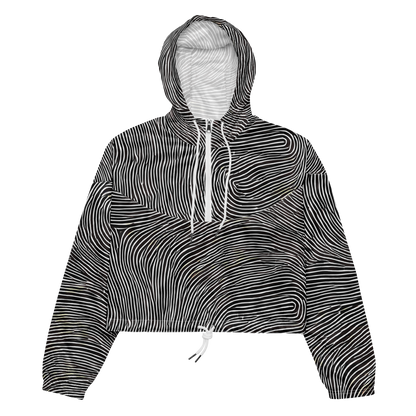 Women's Cropped Windbreaker - Silent Currents