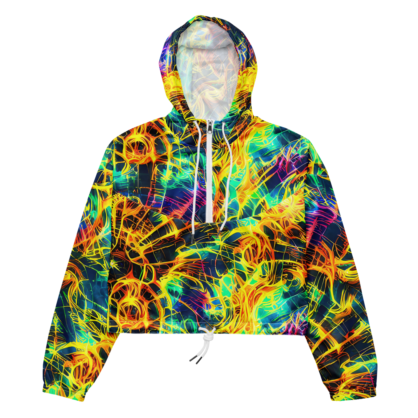 Women's Cropped Windbreaker - Kapp's Kaleidoscope