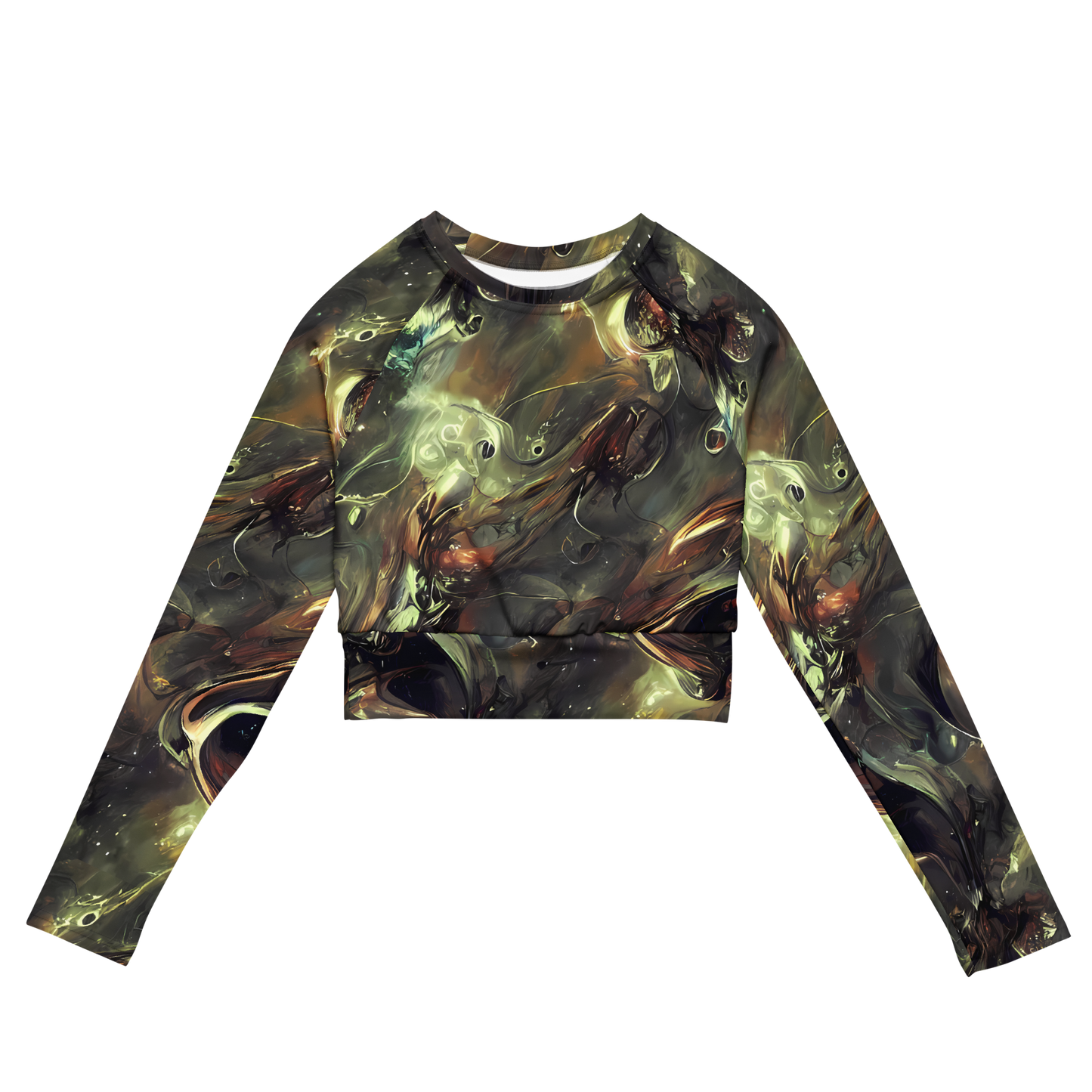 Long Sleeve Crop Top - Chaos Crescendo