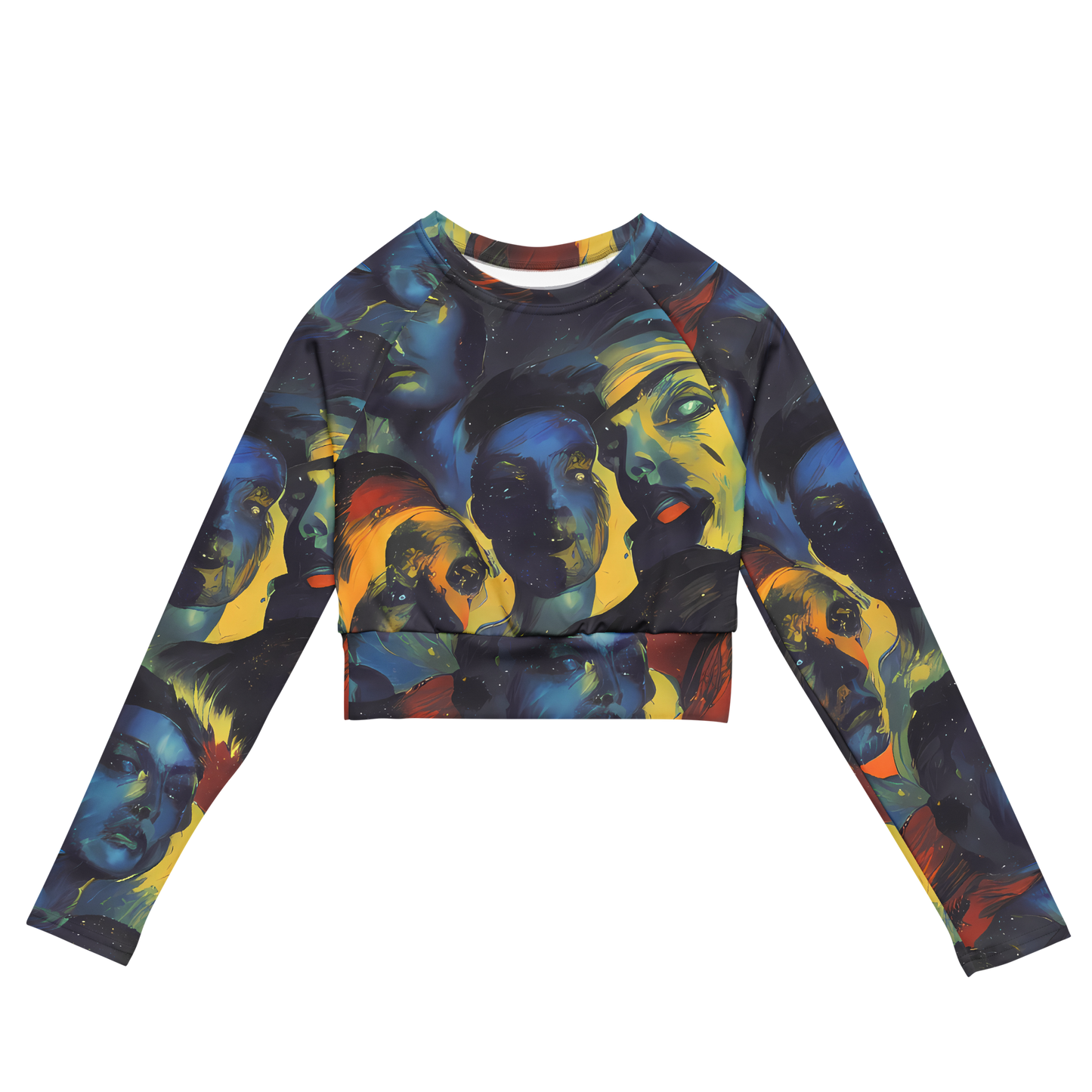 Long Sleeve Crop Top - Vivid Visage