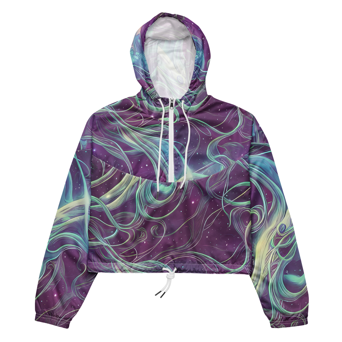 Women's Cropped Windbreaker - Morgan's Whirl