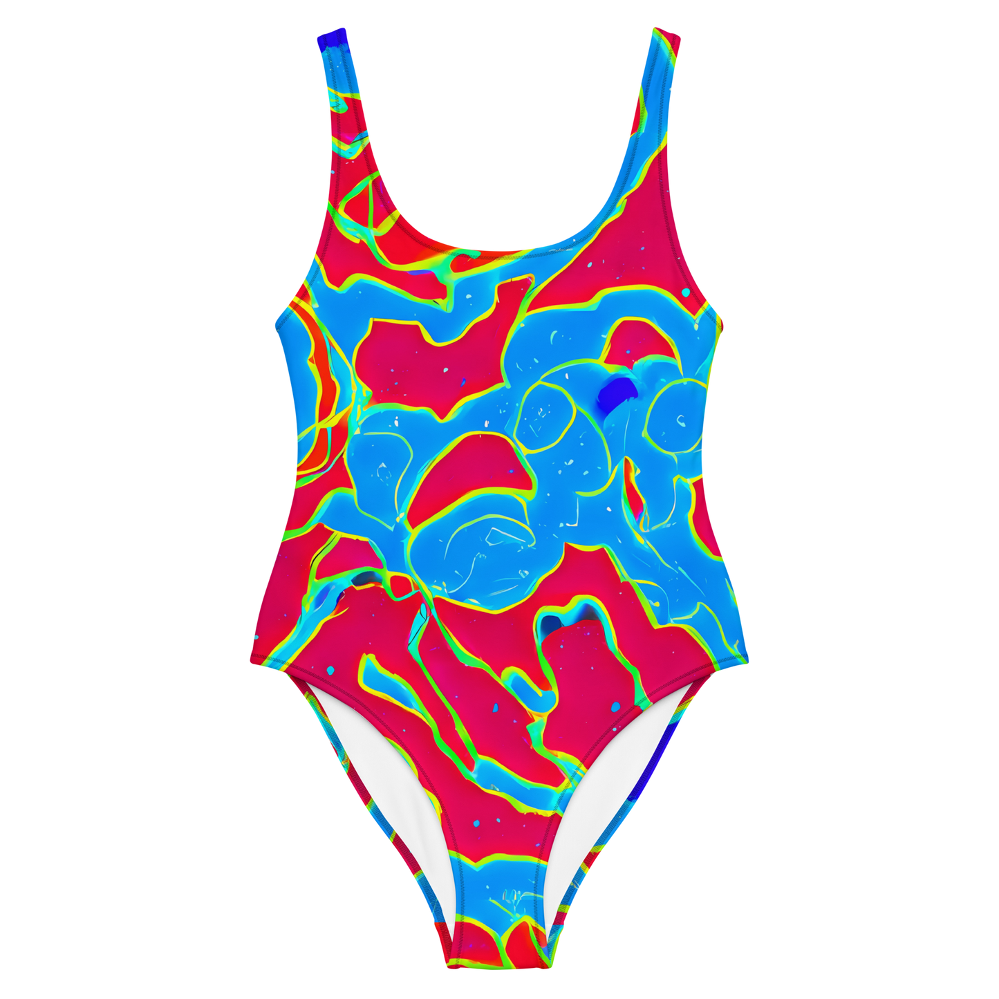 One-Piece Swimsuit - Electric Bloom