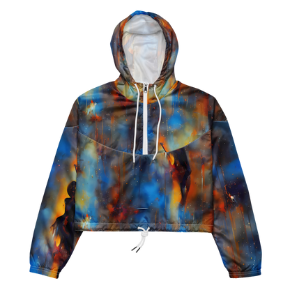 Women's Cropped Windbreaker - Cobalt Vogue
